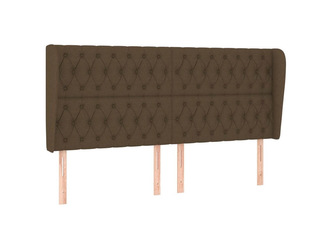 Headboard, Headboards Vidaxl Marrom Tecido (183 X 23 X 118/128 Cm)