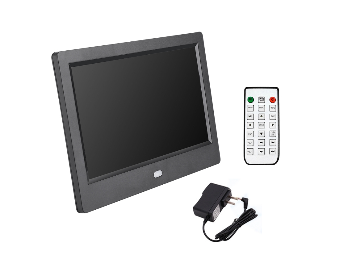 Álbum Eletrônico De Fotos Digital Com Ecrã Ips Hd De 7 Polegadas (1024*600) E Led (preto), Este É Um Álbum Eletrônico, Feito Com Materiais De
