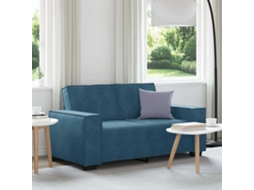Vidaxl Sofá De 2 Lugares Veludo 160x78x84 Cm Azul