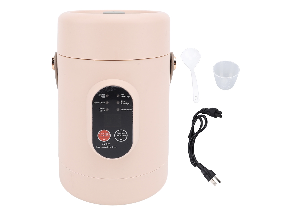 Pan Eléctrico Portátil para Cozedura de Arroz, Ovos, Massas e Papas com Tampa Transparente LAXISCREED