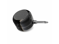 Mini coluna Bluetooth 5.0 5 W M400 Preta com entrada de áudio de 3,5 mm e 6,35 mm para telefone e computador
