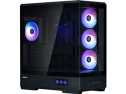 Caixa De Pc Zalman P50 Ds Torre Média Atx Preto Vidro Temperado Usb C E A Rgb
