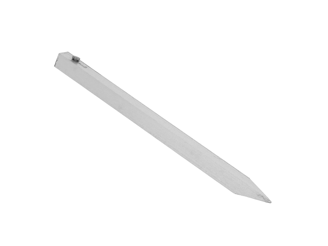 Estaca De Solo Galvanizada Prateada Para Jardim E Mesa