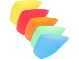 Conjunto de 5 Peças de Luminárias de Teto Inclinadas e Coloridas em Plástico, Decoração Resistente. SFUSHOS