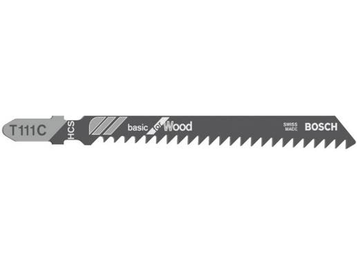 Lâmina de Serra Vertical BOSCH T 111 C Basic para Madeira