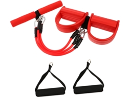 Lurelia Faixa Elástica 52x24x4,5cm, Vermelho, Para Pernas E Glúteos