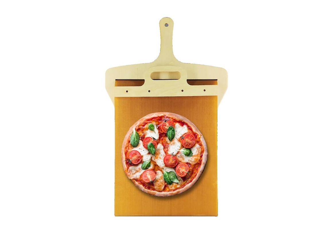 Pá de pizza deslizante com capa, própria para lava-louças, durável e multiuso.