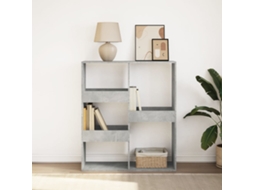 Estante Para Livros | Gabinete De Livros | Estante/divisória 100x33x115 Cm Cor Cinzento Cimento