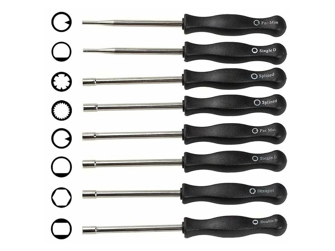 Conjunto De 8 Chaves De Fenda Para Carburador Para Ajuste De Motores De 2 Tempos Yde Aquaforge