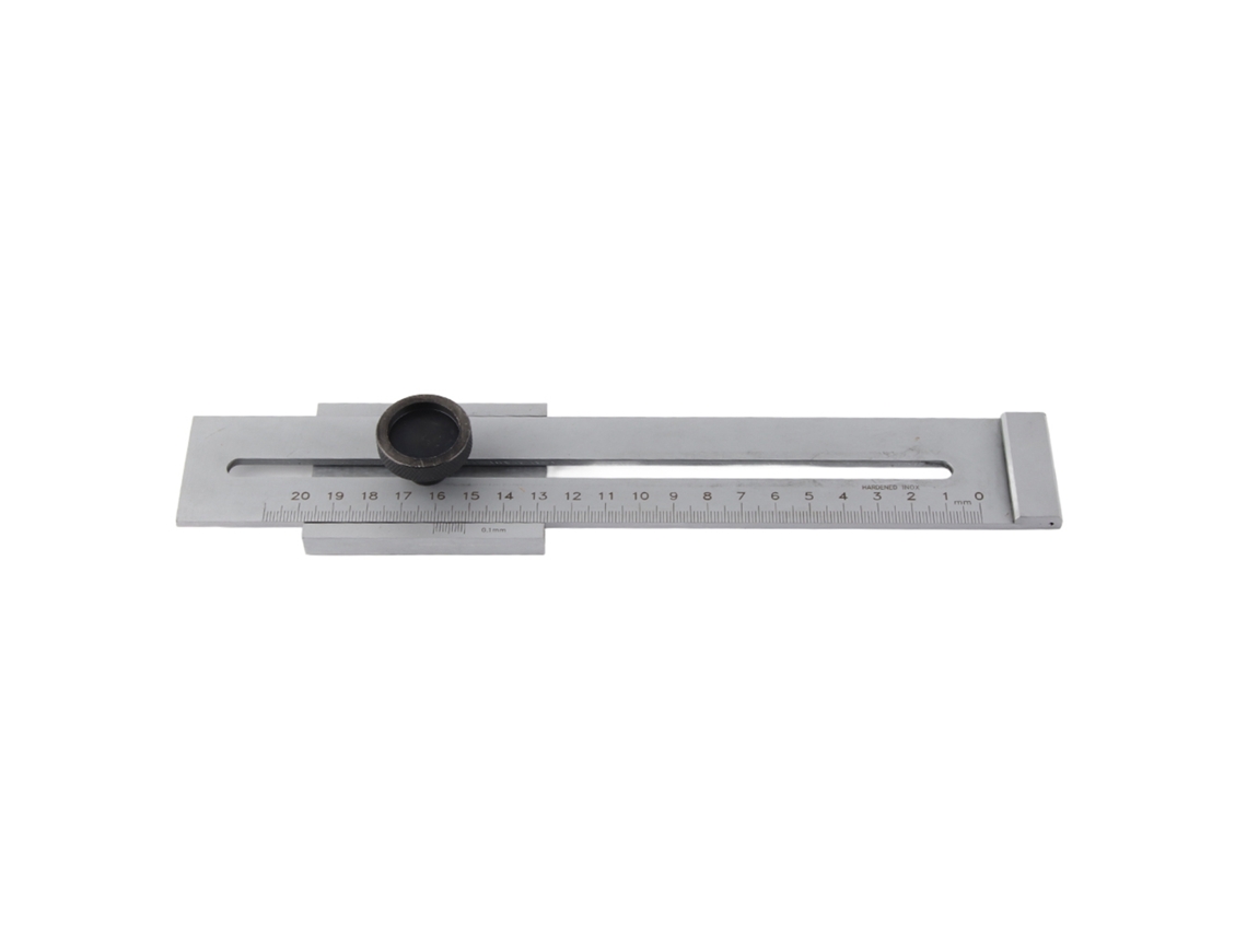 PAQUÍMETRO VERNIER de Latão com Dupla Escala (80mm) | S/MARCA