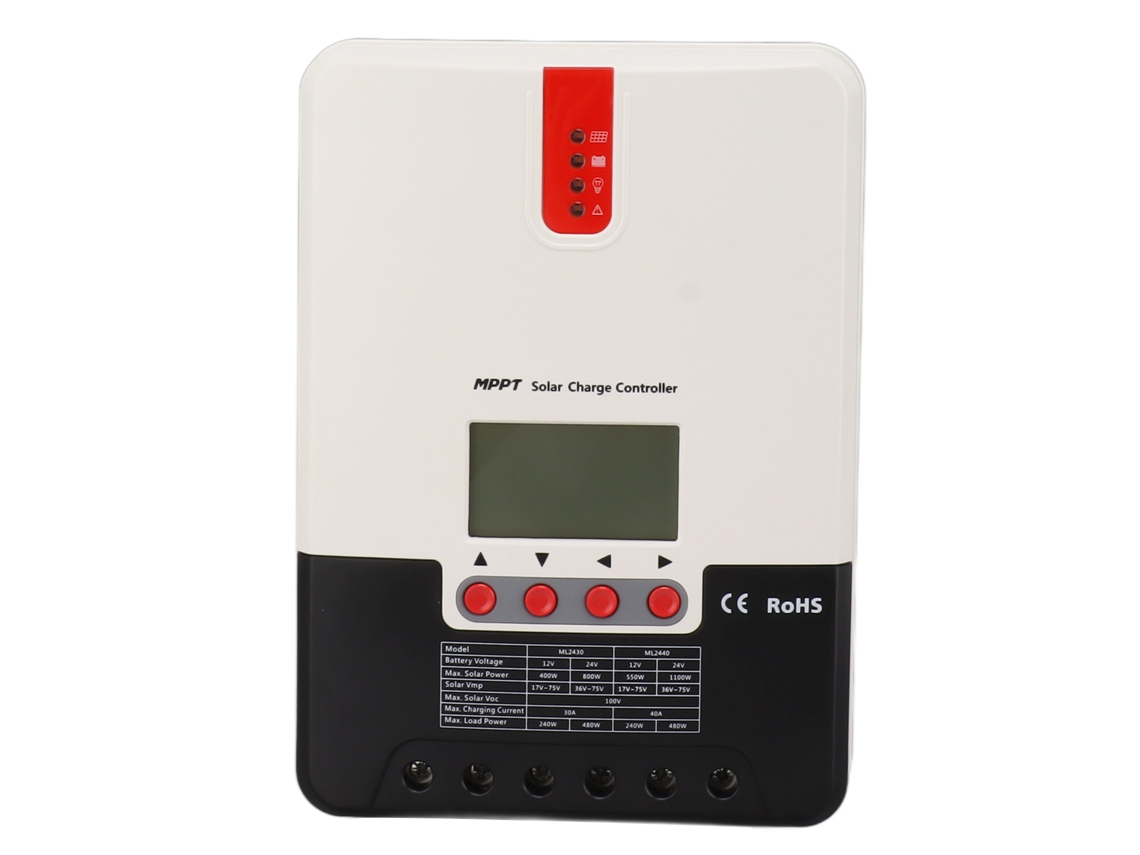 Controlador Solar Mppt 30a (com Parâmetros Ajustáveis E Display Lcd)