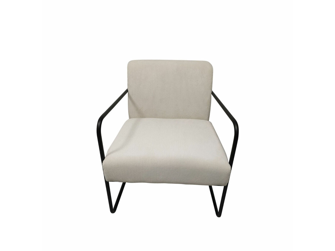 Poltrona DKD HOME DECOR (Branco - Poliéster - 74 x 64 x 79 cm)