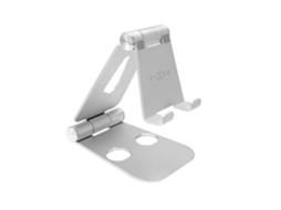 Suporte De Mesa Em Alumínio Para Telemóveis Fixed Frame Phone, Prata
