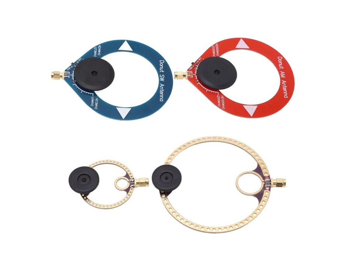 Conjunto De 4 Mini Antenas De Loop Multifuncionais Para Ondas Curtas, Médias E Am , Compatíveis Com Rádios Fm E Sw. Aquaforge (am/mw)