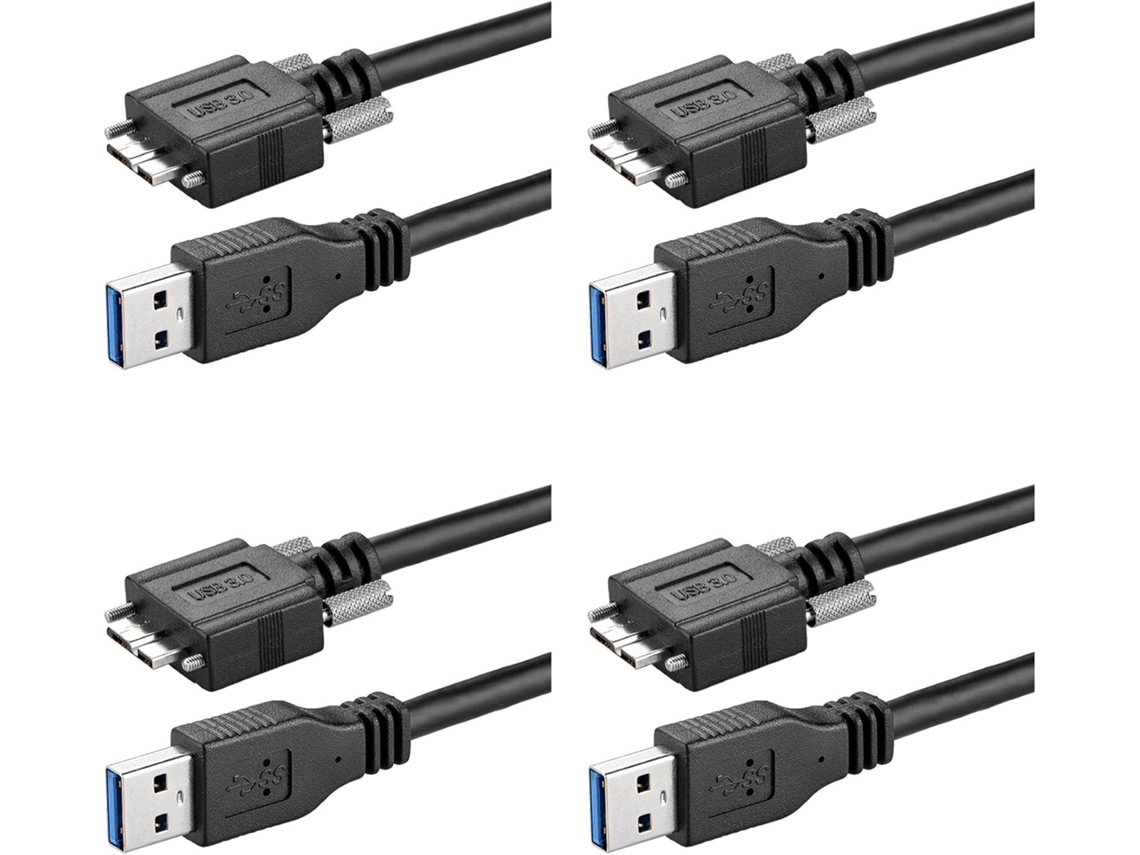 Cabo Extensor Usb 3.0 Tipo A Macho Para Micro-b Macho (4 Unidades)