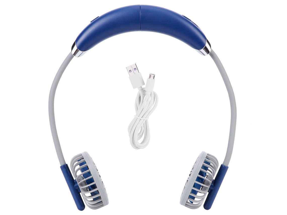 Ventilador Portátil de Pescoço Usb Recarregável para Esportes
