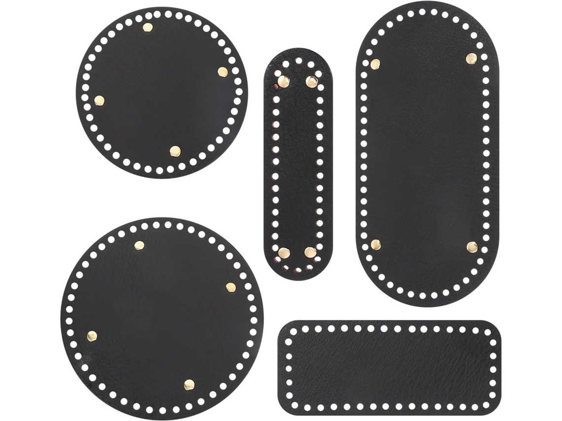 Conjunto de 5 Peças Suportes para Fundo Bolsas em Pu Preto. Leves e Resistentes. Diversos CHABERLU