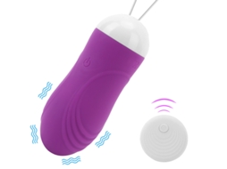 Vibrador de Controle Remoto Sem Fio com 10 Modos de Vibração para Mulheres Roxo YIZHOOD