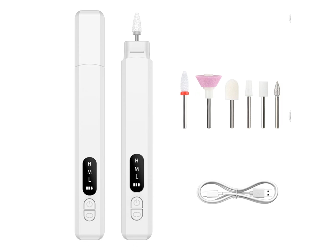 Conjunto Manicure/Pedicure Conjunto de Ferramentas para Polimento de Unhas CHRUI Marfim