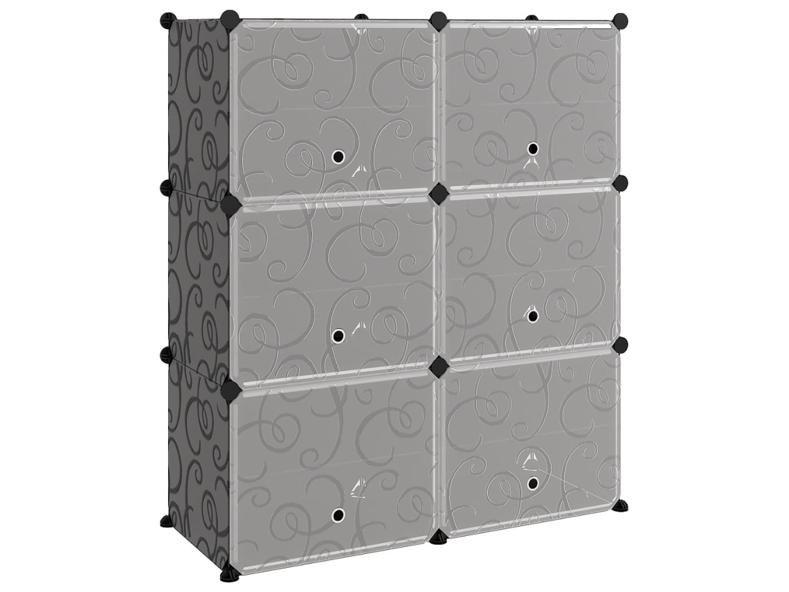 Shoe Rack, Shoe Racks Vidaxl Preto Polipropileno (84.5 X 31 X 93.5 Cm)