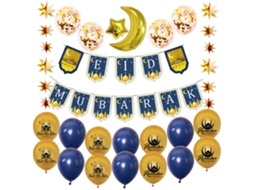 Banner E Decoração Para Festividades De Eid Mubarak E Ramadan