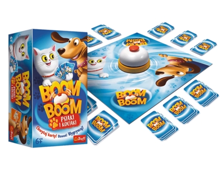Jogo De Habilidade Boom Boom Dogs And Kittens Trefl 01909 Trefl Gry