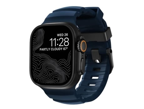 Pulseira Nomad Rocky Point Para Apple Watch 42mm / 44mm / 45mm / 49mm Atlântico/preto Nm014827858