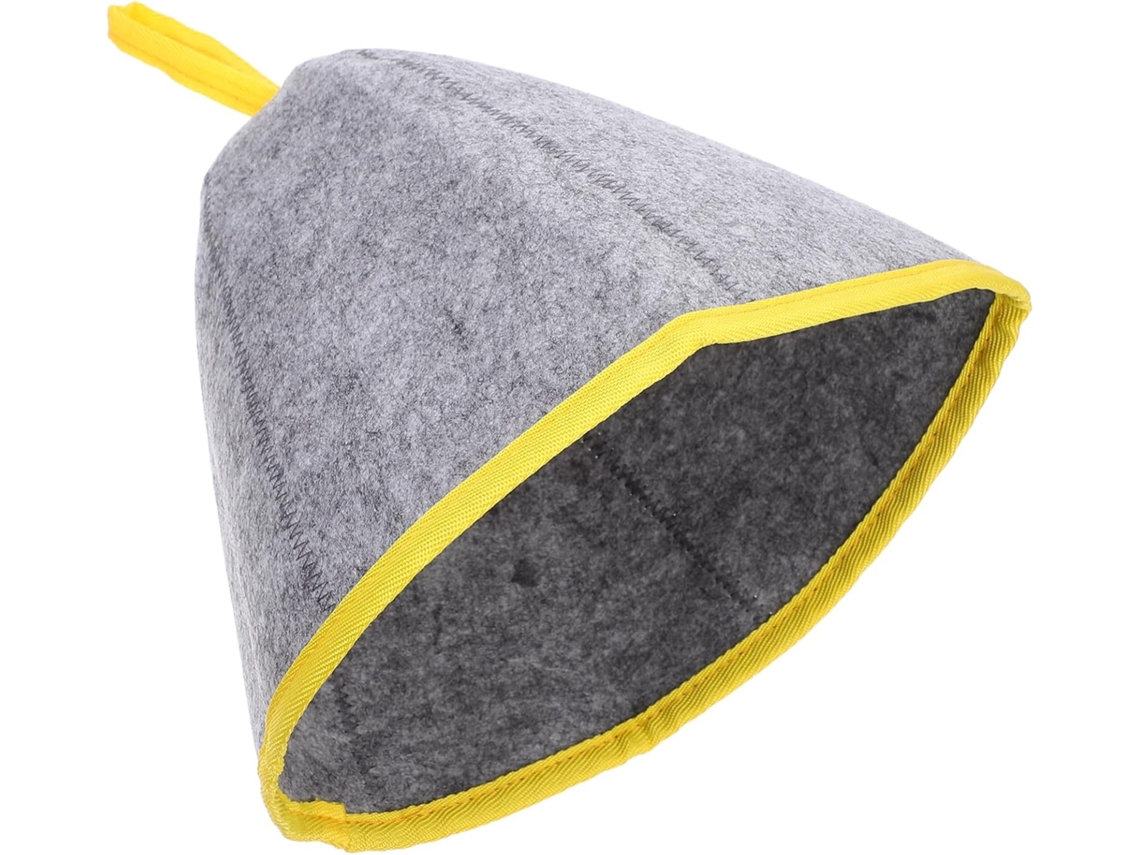 Touca de Sauna Inoomp em Feltro com Acabamento Reforçado, Leve, Respirável e Absorvente, Touca de Banho com Proteção CHABERLU