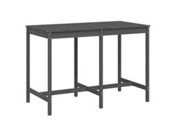 Mesa de Jardim Madeira de Pinho Maciça Cinzento MAISON EXCLUSIVE 159,5x82,5x110 cm
