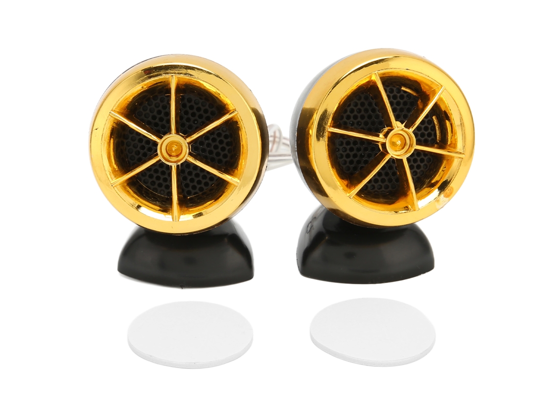 Tweeter Dome 1200w Sensível Ouro Carro 2pcs