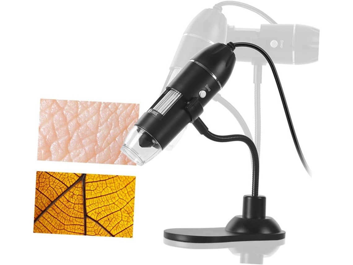 Microscópio Digital Usb Com Lâmpada Led, Lupa Multifuncional Flexível Para