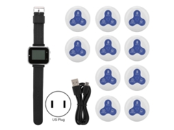 Receptor Wireless Mobile Watch Ctw06+ctt23 10 Azul Branco Pager De Enfermagem