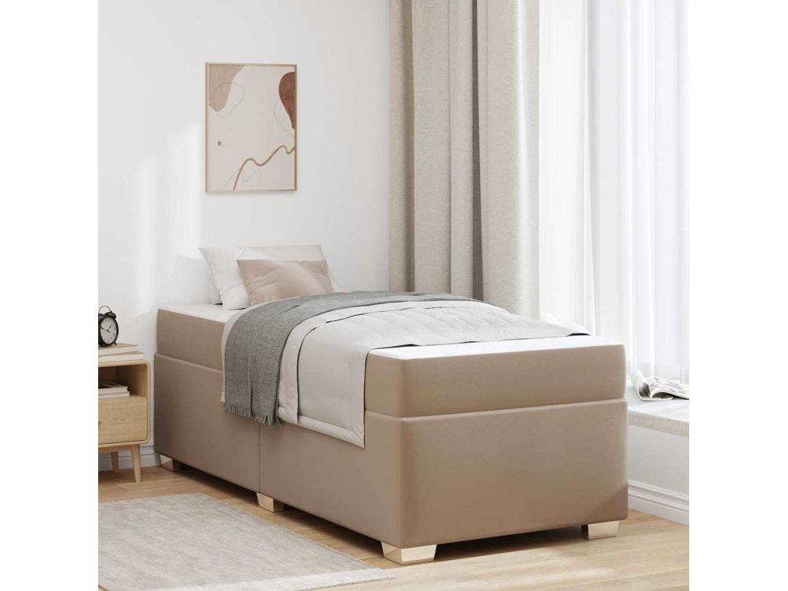 Vidaxl Estrutura Da Cama Cappuccino 80 X 200 Cm Tecido