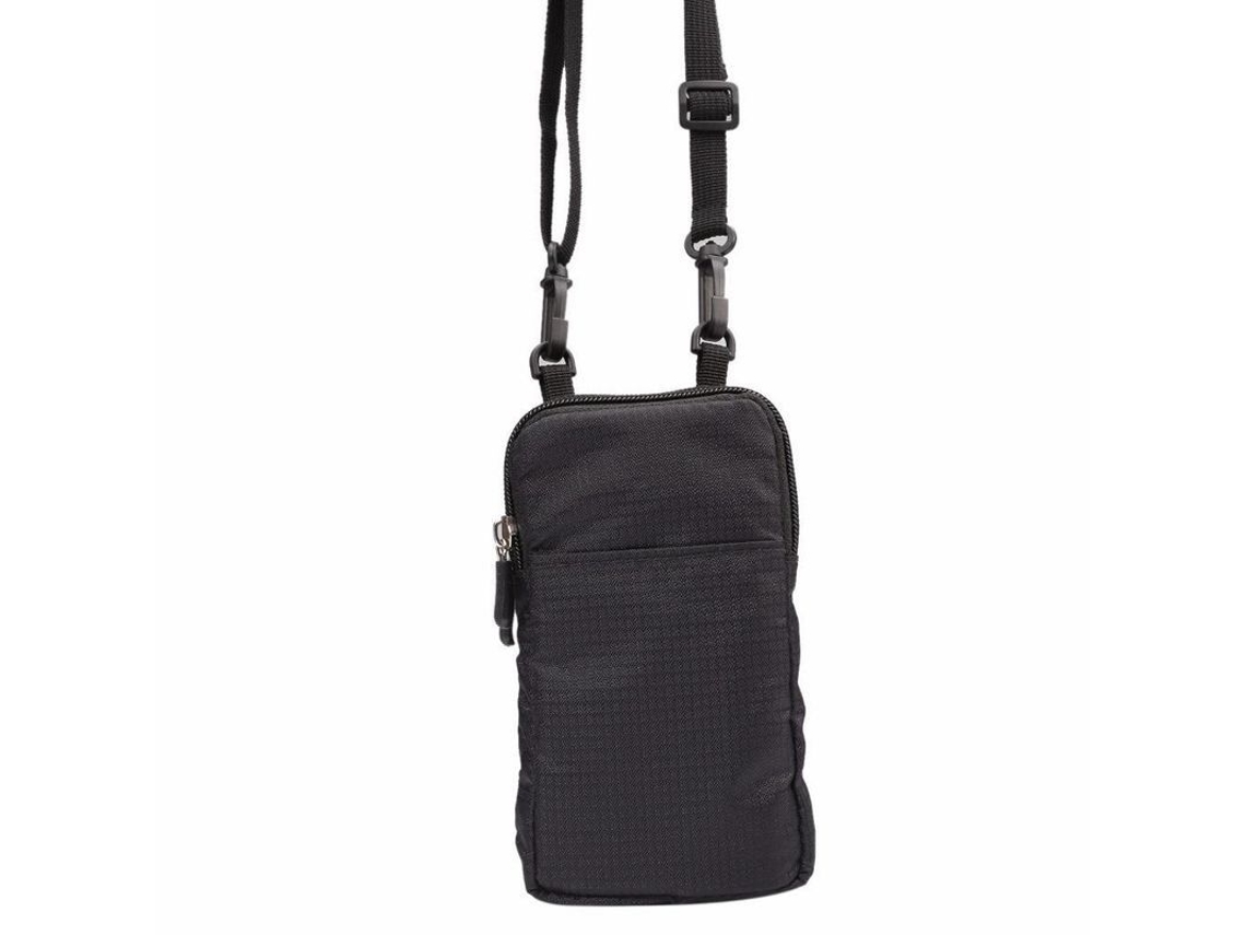 2026-bolsa Bandolera Para Telefone Móvel E Esporte Ao Ar Livre Com Três Bolsos Separados (preto)