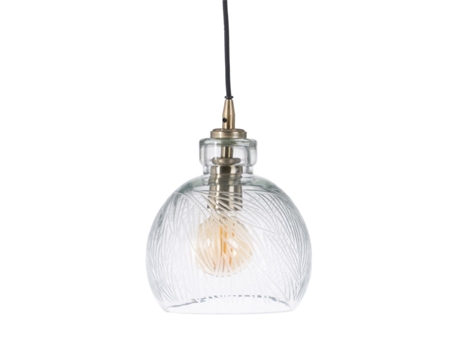 Candeeiro de Teto BIGBUY HOME Cristal Metal 20 x 20 x 27 cm