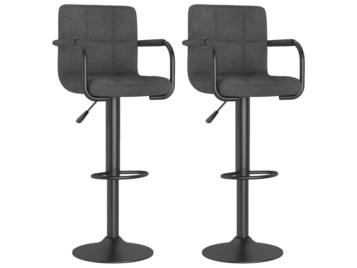 Bar Stool, Bar Stools Vidaxl Cinzeto Tecido (n/a)