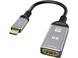 Adaptador Usb-c Compatível Com 4k 120hz E 8k 60hz Usb Tipo C 2.1,