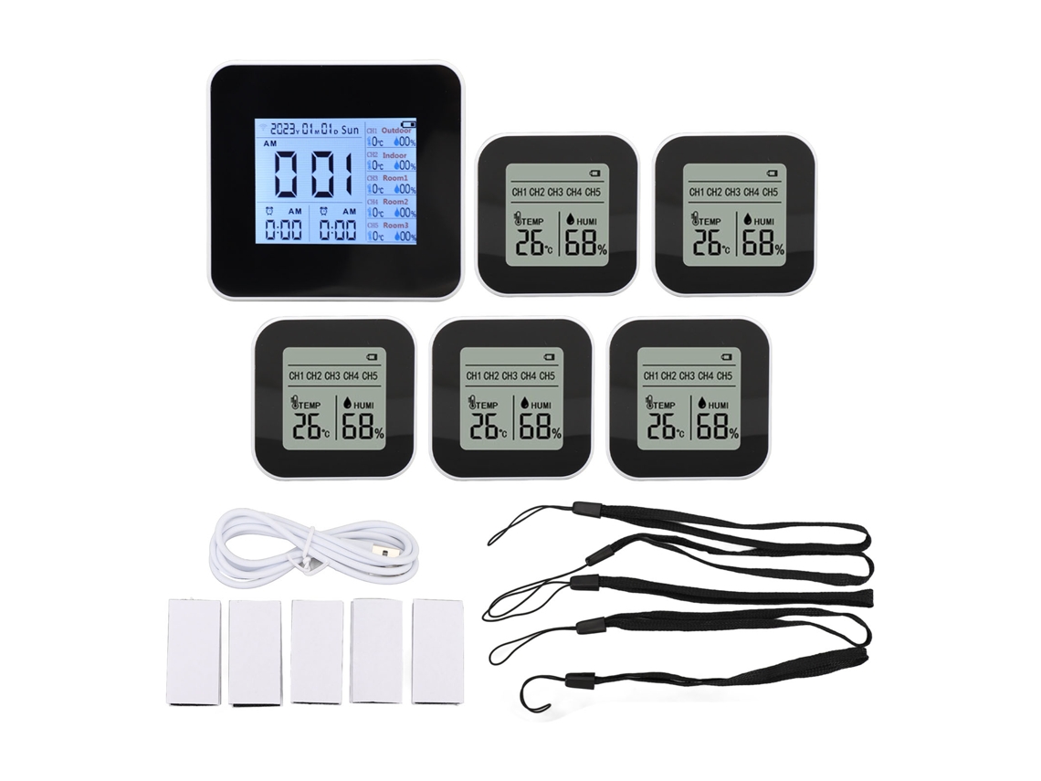 Monitor Temperatura E Humidade Tuya 5 Subdispositivos