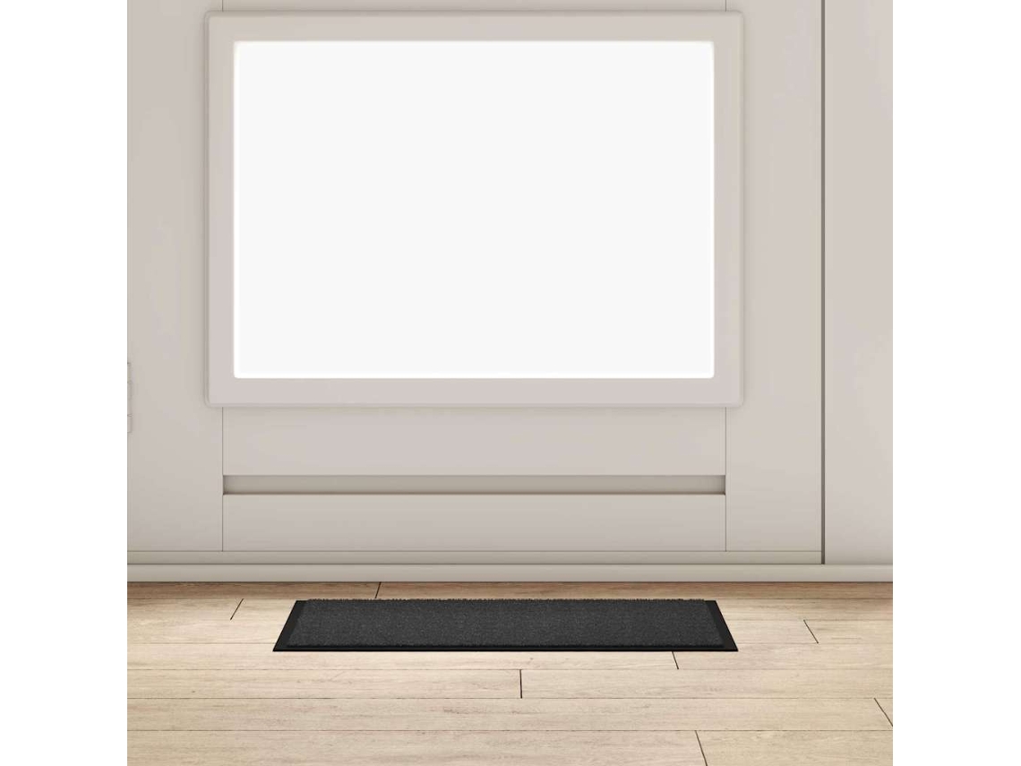 Vidaxl Tapete De Entrada Antracite 60 X 40 X 1.2 Cm Tecido De Teddy