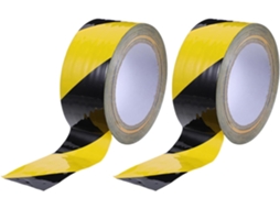 Coheali 2-rolos De Fita Adesiva Para Decoração Escolar, Comprimento Ajustável, Material Pe, Estilo Listra De Advertência