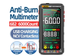 Aneng 621A Multímetro Digital Inteligente com Tela Tática, Auto Range, Recarregável, NCV, True RMS S/MARCA