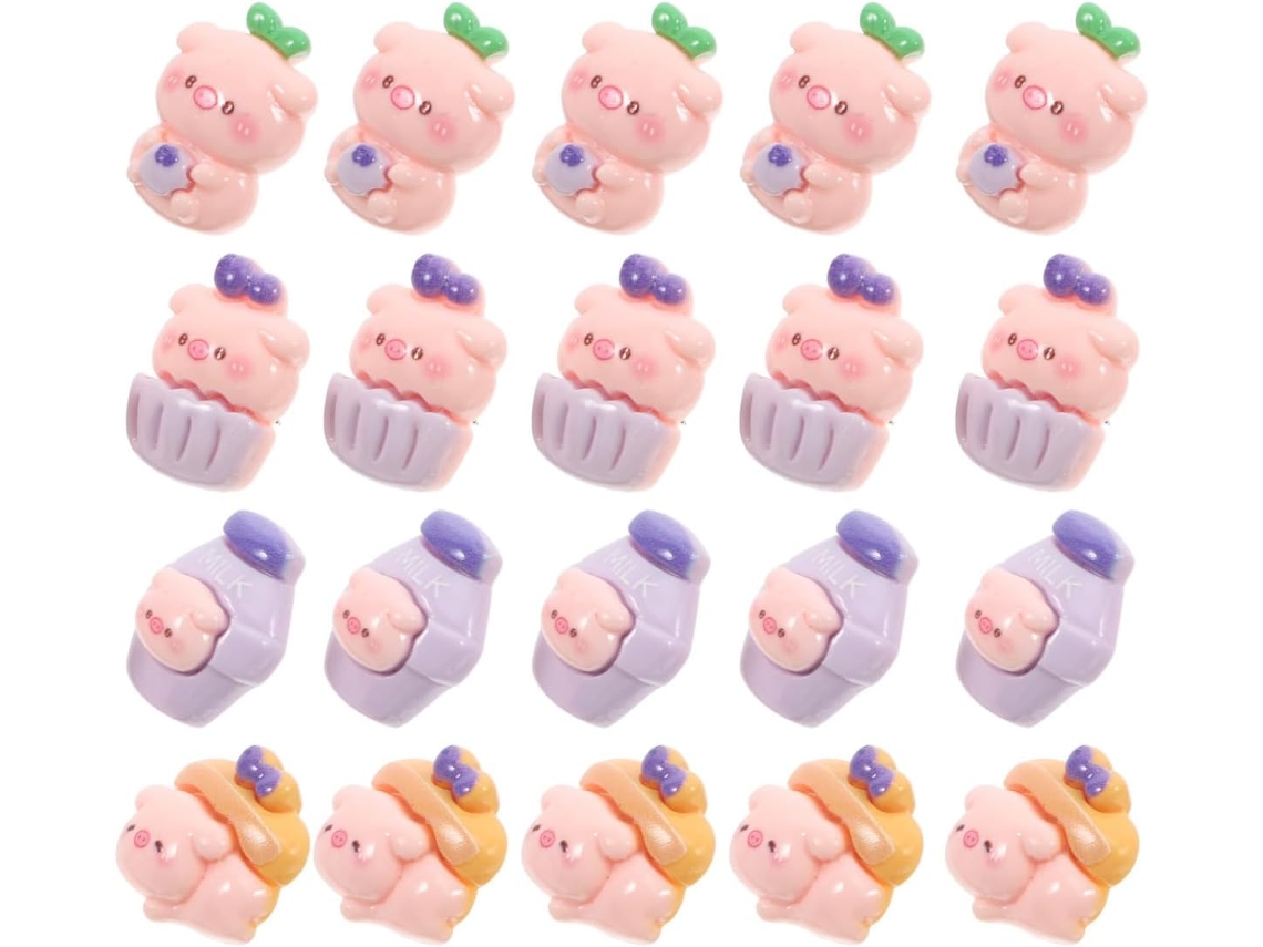 Gatuida Tachinhas Decorativas, Feitas de Plástico e Ferro, em Vários Estilos, Versáteis e Práticas, 30 Peças para