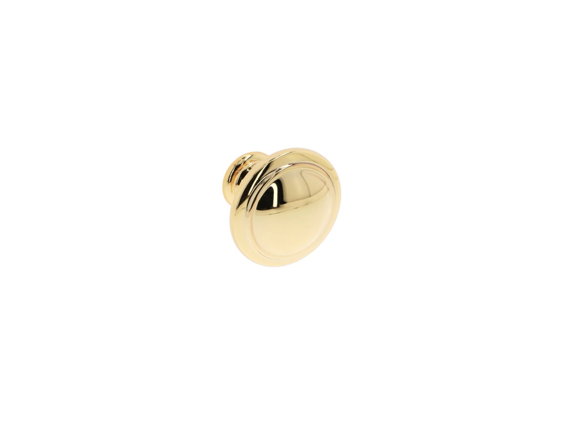 Puxador para Móveis Zamac Diâmetro 35mm Banhados a Ouro Conjunto de 25 HARDWAREXCHANGE