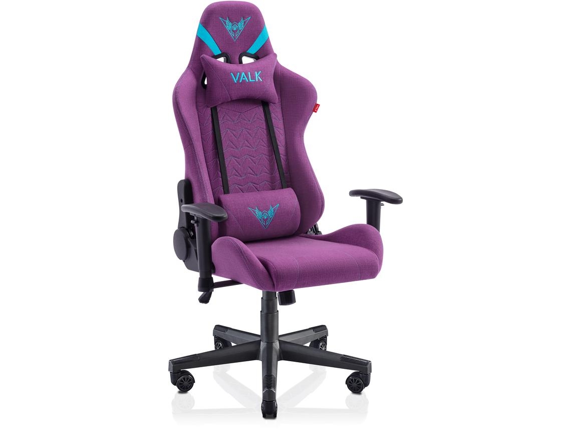 Cadeira Gaming VALK Nyx (Até 120 Kg - Elevador a Gás Classe 4 - Tecido Lilás)
