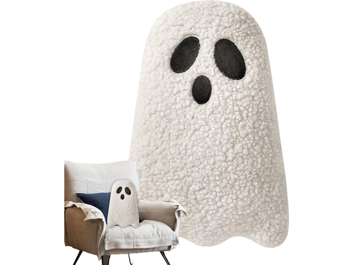 Almofada Em Formato De Fantasma, Conjunto 2 Peças, Boneca Pelúcia