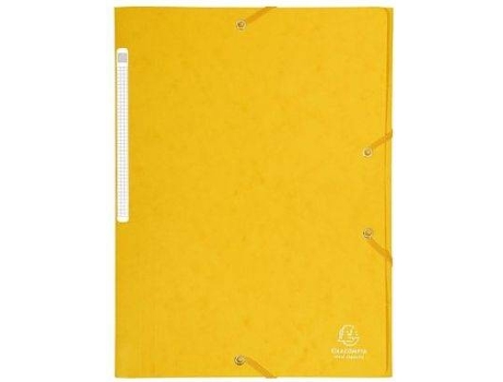 Capa de Cartão A4  Amarela com 3 Abas (150 folhas)