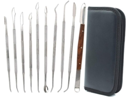 Espátula De Ponta Dupla Para Escultura Em Argila, Espátula De Cinzel De Aço Inoxidável Com Design Ergonômico E Longa Duração, Perfeita Para Arte Em Ce