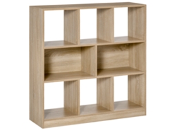 Estante Madeira Natural 3 Prateleiras 97.5x30x100cm