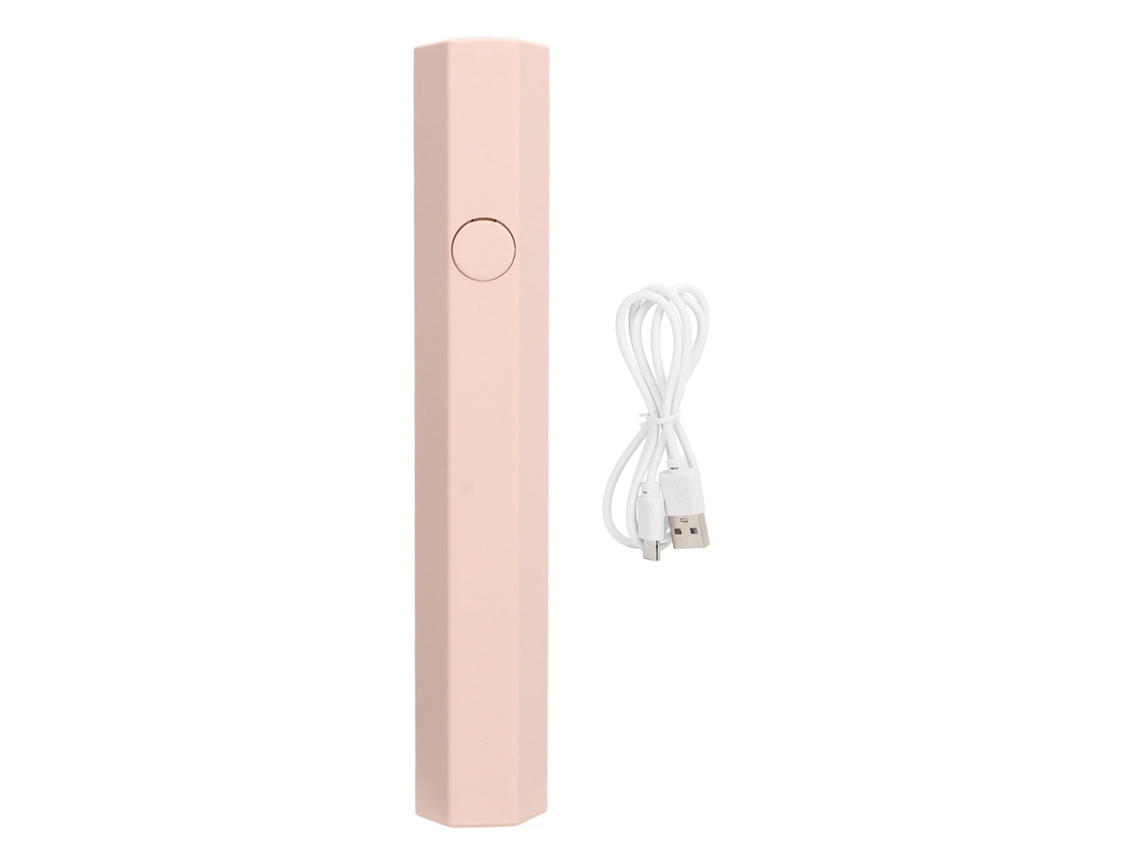 Lâmpada De Unhas Portátil Led Mini Secador De Unhas Uv Suave Rápido Curado Rosa Para O Lar
