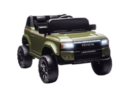 Toyota Land Cruiser 12v Carro Elétrico para Crianças com Controle Remoto. Idade de 3 a 8 Anos. Verde Ge